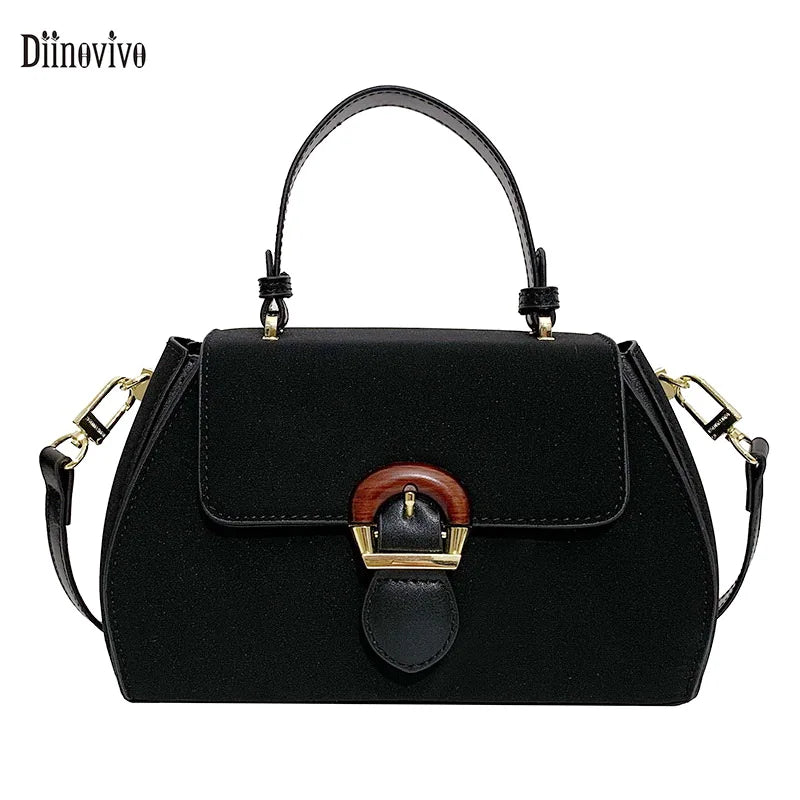 Vintage Crossbody Bag for Women PU Leather Ladies Handbag