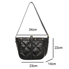 Soft PU Leather Shoulder Bag For Women Bag Diamond Lattice Messenger Bag