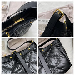 Soft PU Leather Shoulder Bag For Women Bag Diamond Lattice Messenger Bag