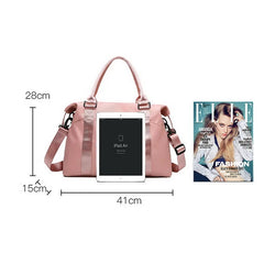 Waterproof Sport Gym Yoga Bag Big Travel Duffle Handbag For Women