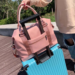 Waterproof Sport Gym Yoga Bag Big Travel Duffle Handbag For Women