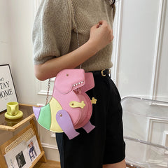 Dinosaur Rivets Women's Shoulder Chain Bag Tote