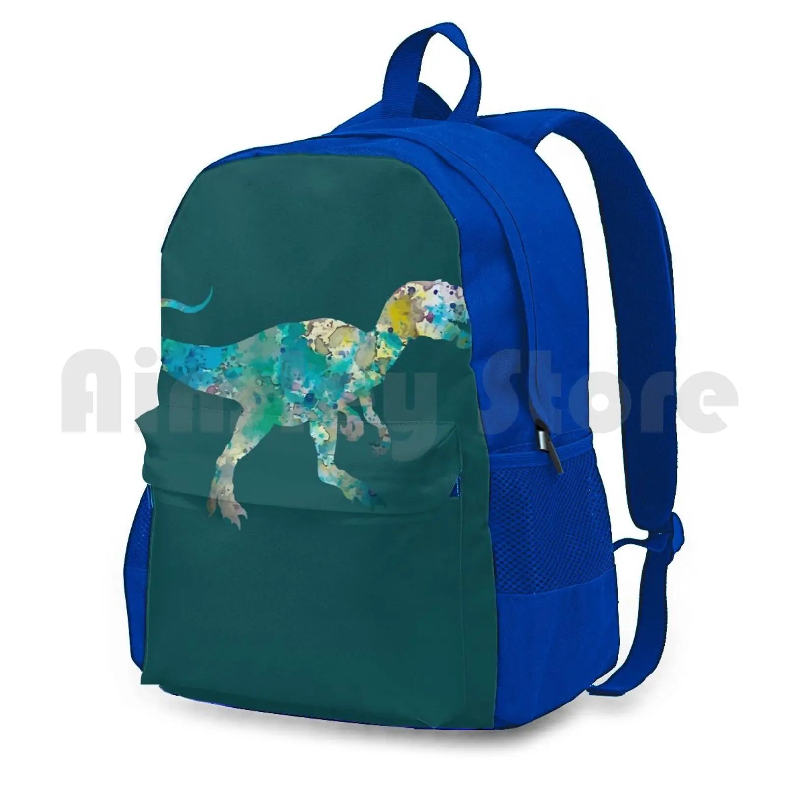 Dino Hiking Backpack Waterproof Camping Travel T Rex Triceratops Minimalist