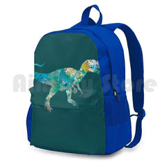 Dino Hiking Backpack Waterproof Camping Travel T Rex Triceratops Minimalist