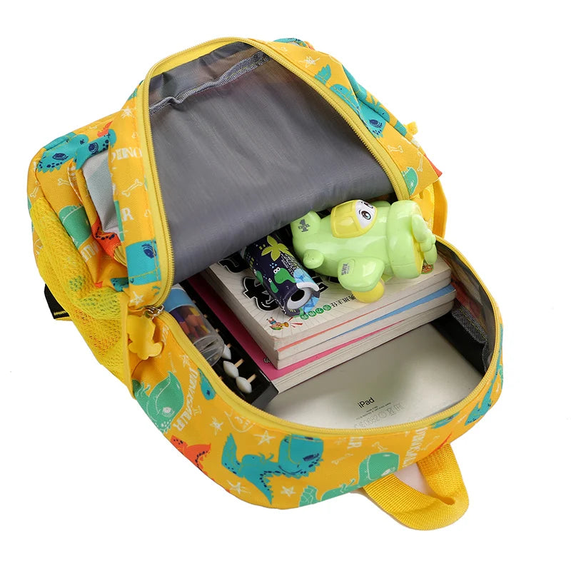 Dino Cartoon School Bags Girls Kids Waterproof Bookbags Teenager