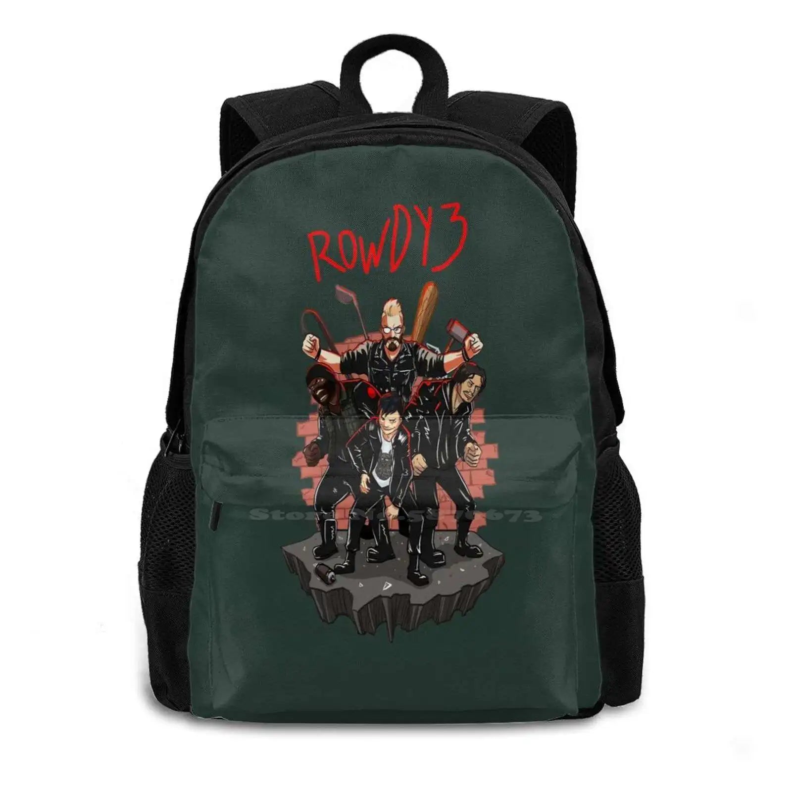 Dirk Gently Fan Art Travel Laptop Bagpack Bags - Rowdy 3 Design