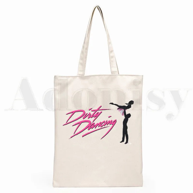 Dirty Dancing Hip Hop Cartoon Print Shopping Bag