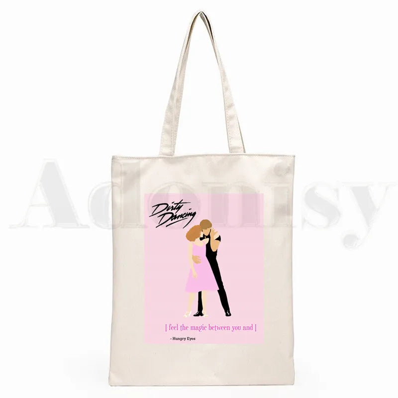 Dirty Dancing Hip Hop Cartoon Print Shopping Bag