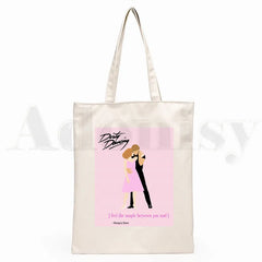 Dirty Dancing Hip Hop Cartoon Print Shopping Bag