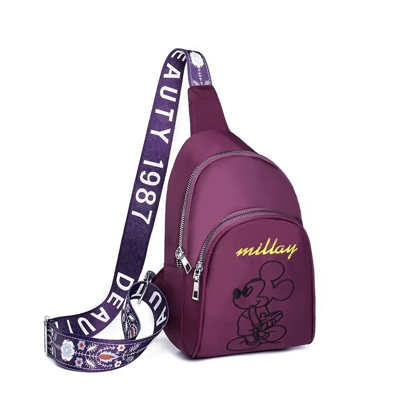 Cartoon Women's Waist Bag Large-capacity Multi-functional Chest Bag
