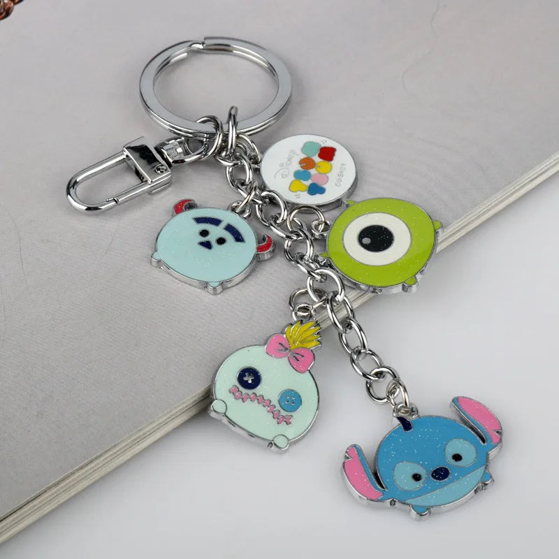 Anime Character Stitch Plush Keychains Movie Characters Car Bag Decoration