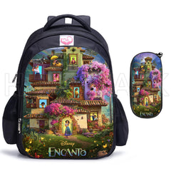 Encanto Kids Backpack Mirabel Madrigal Girls School Bags Students Princess Print