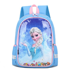 Princess Elsa School Bag for Girls Kids Bookbag Kindergarten Mochila