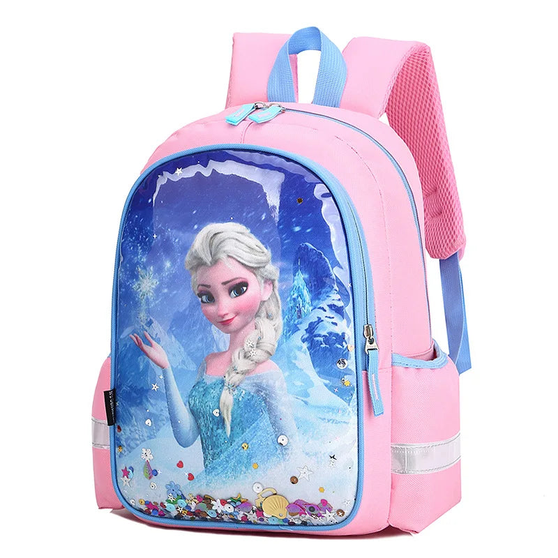 Princess Elsa School Bag for Girls Kids Bookbag Kindergarten Mochila