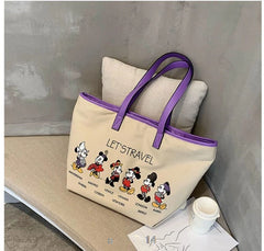 Large Capacity Canvas Tote Female Shoulder Bag Fabric Cotton Cloth Reusable