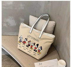 Large Capacity Canvas Tote Female Shoulder Bag Fabric Cotton Cloth Reusable