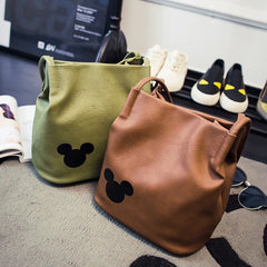 Mickey Mouse Cartoon Shoulder Bag PU Satchel