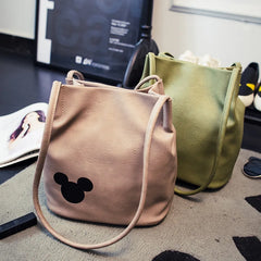 Mickey Mouse Cartoon Shoulder Bag PU Satchel
