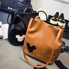 Mickey Mouse Cartoon Shoulder Bag PU Satchel