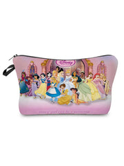 Princess Mermaid Printing Cosmetic Bags Travel Mini Makeup Bag