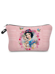 Princess Mermaid Printing Cosmetic Bags Travel Mini Makeup Bag