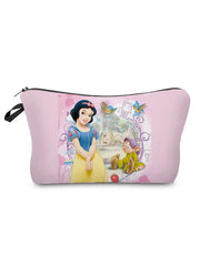 Princess Mermaid Printing Cosmetic Bags Travel Mini Makeup Bag