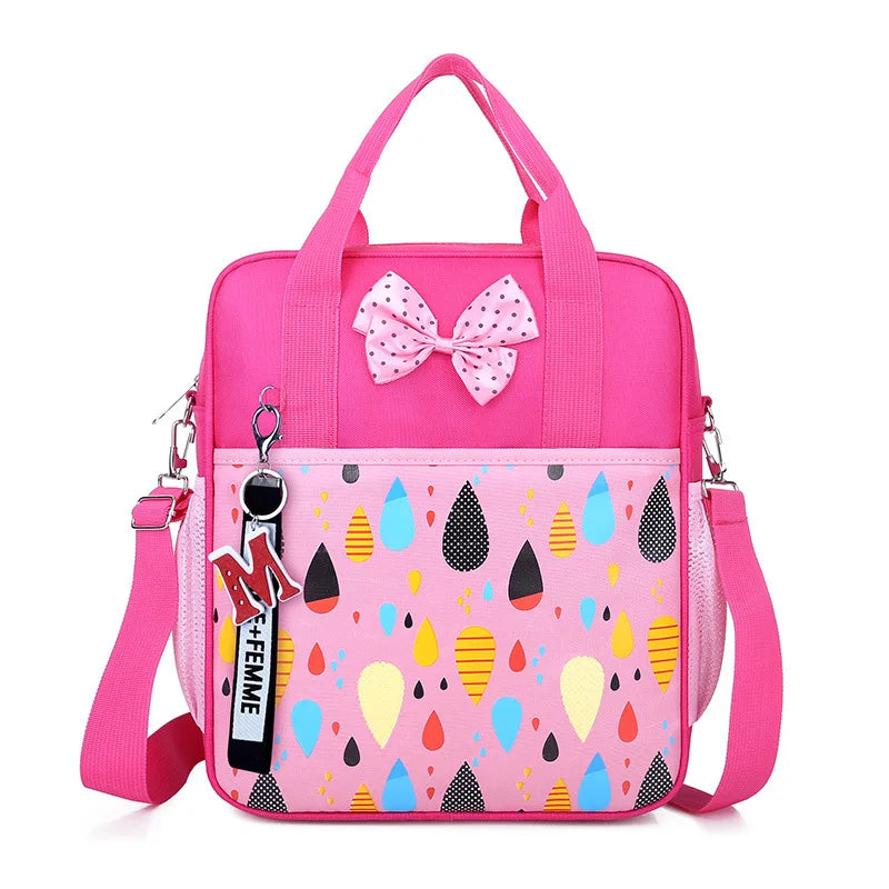 Kids Cartoon Canvas Handbag Waterproof Shoulder Bag