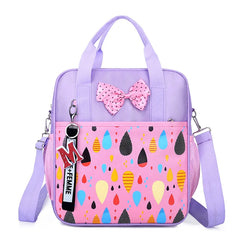 Kids Cartoon Canvas Handbag Waterproof Shoulder Bag