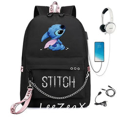 Stitch Backpack Travel Book Boys Girls School Bags Casual Backpack