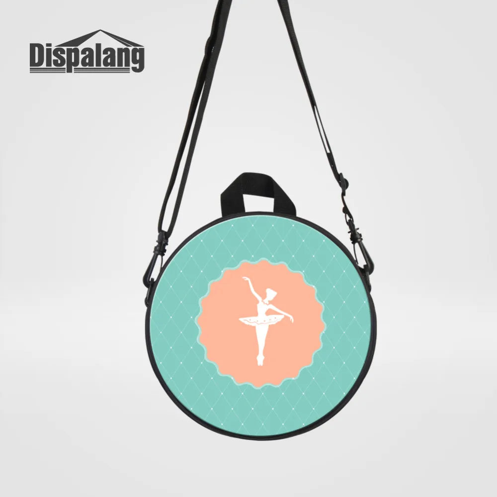 Ballet Girls Printing Kids Backpack Mini Kindergarten Round School Bag