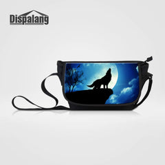 Wolf Animal Canvas Messenger Bag Cross Body Laptop Shoulder