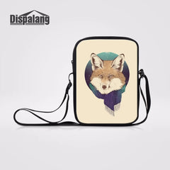 Cartoon Fox Cross Body Shoulder Bags Mini Messenger Bags Small Casual Bag Ladies