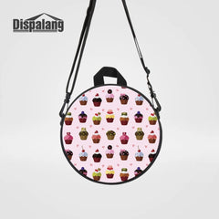 Ice Cream Cake Print Mini Backpack for Women Children Book Bags 9-inch