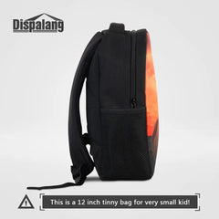 Kids Flame Pattern Schoolbag 12-inch Mini Backpack