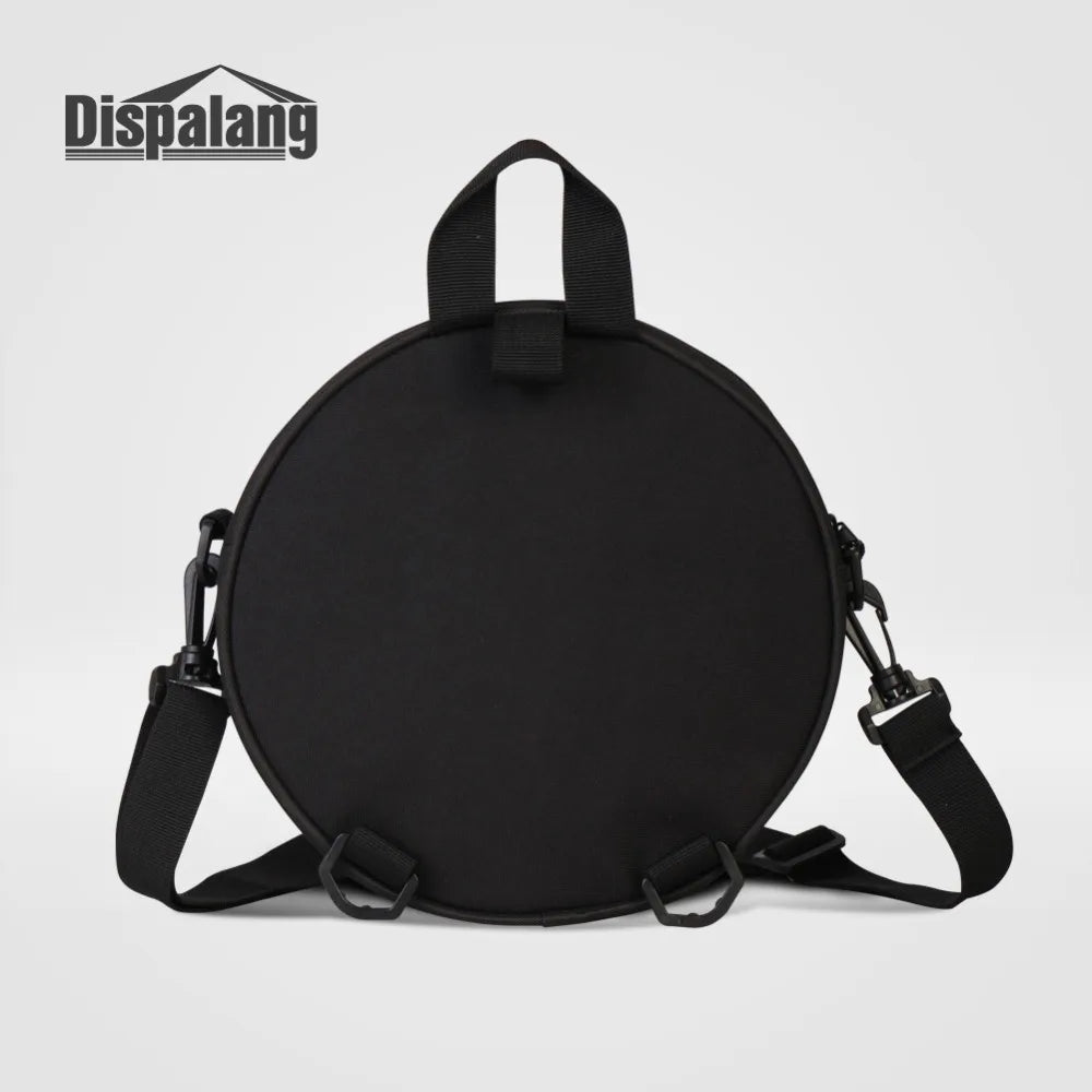 Colorful Water Drops Round Backpack Kids Cross Rucksack