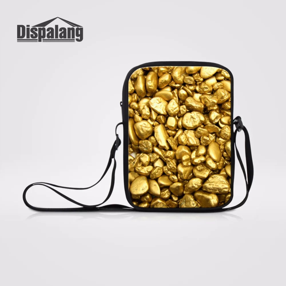 Chocolate Pattern Girl's Crossbody Bag Women Messenger Bags