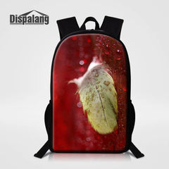 Chocolate Print School Bag Backpack Large Capacity Rucksack