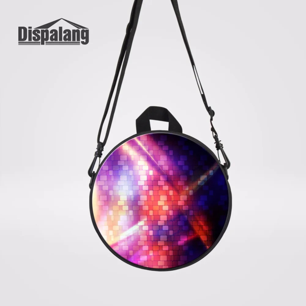 Colorful Round Messenger Bag For Ladies Small Single Bags For Women