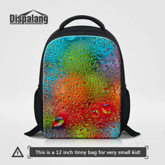 Colorful Water Drops Printing Kids School Bag Preschool
