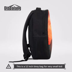 Crazy Horse Pattern Student Schoolbag Casual Children Book Bag Mochila