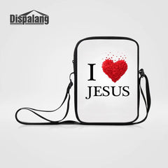 Women's Mini Messenger Bag I Love Mom Print Sling Crossbody Bag