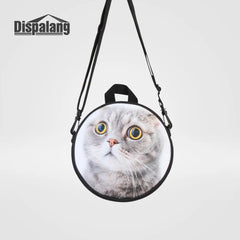 Cartoon Unicorn Rainbow Round Backpack for Kids