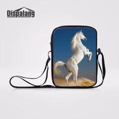 Horse Prints Messenger Bag Cross Body Bag Casual Shoulder Bag for Women Ladies