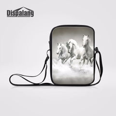 Horse Prints Messenger Bag Cross Body Bag Casual Shoulder Bag for Women Ladies