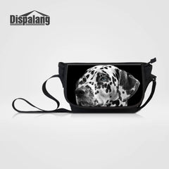 Dog Print Womens Shoulder Bags Large Capacity Canvas Casual Messenger bag