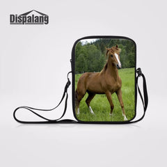 Women's Crazy Horse Printing Mini Shoulder Bag