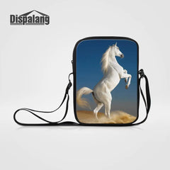 Women's Crazy Horse Printing Mini Shoulder Bag