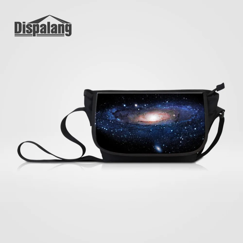 Galaxy Print Crossbody Bag Laptop Shoulder Bags Handbags