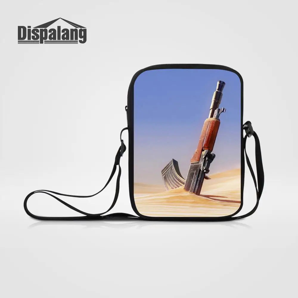 Gun Prints Women Bag Mini Messenger Bag Cross Body Shoulder Bag Casual-bag