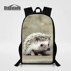 16 Inch Hedgehog Print Kids School Bag Boys Satchel